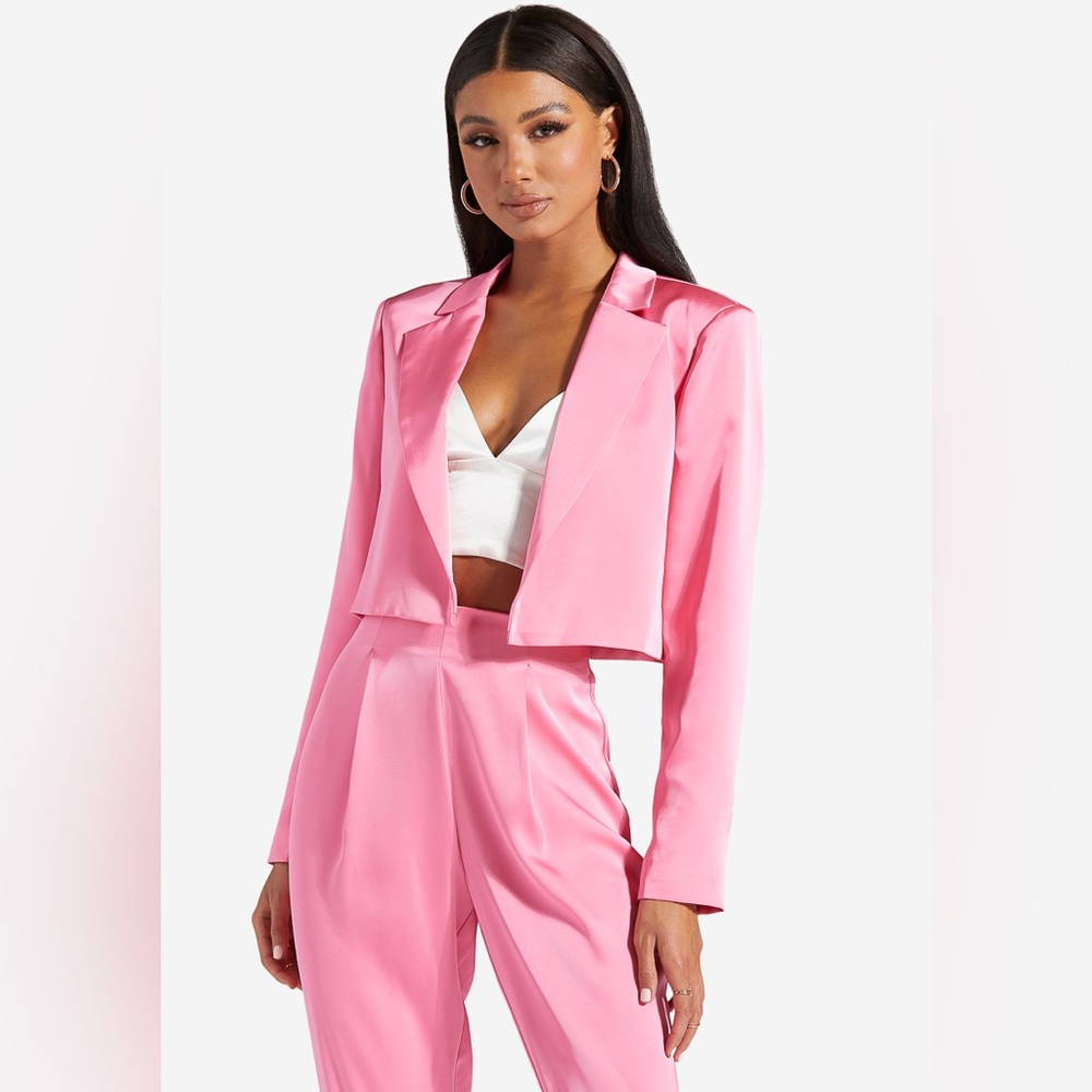 Shoulder Pad Party Jacket - Pink (Shoe Dazzle)